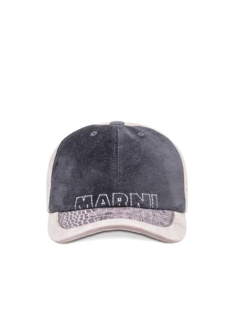 Marni logo-embroidered cotton baseball cap
