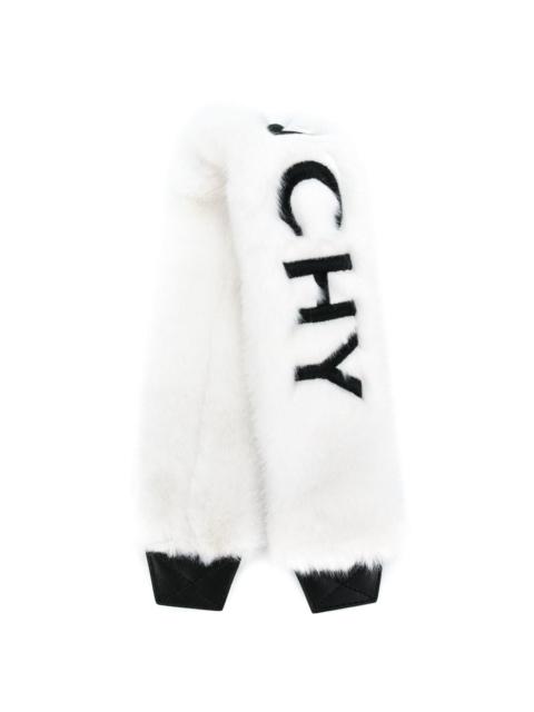 Givenchy furry logo back strap