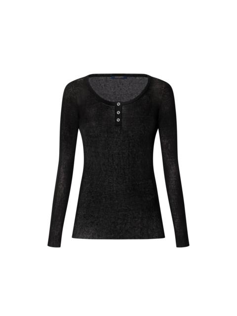 Louis Vuitton Ribbed Henley Top