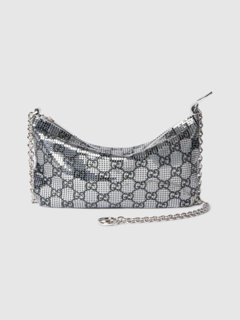 GUCCI Metallic evening bag with charm