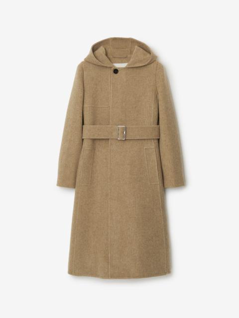 Wool Cashmere Hooded Coat