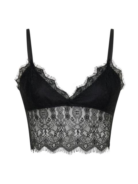 ONE TEASPOON Vintage Whisper Lace Bralette Top - Black