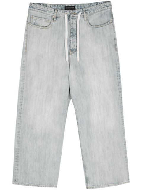 BALENCIAGA drawstring wide-leg jeans