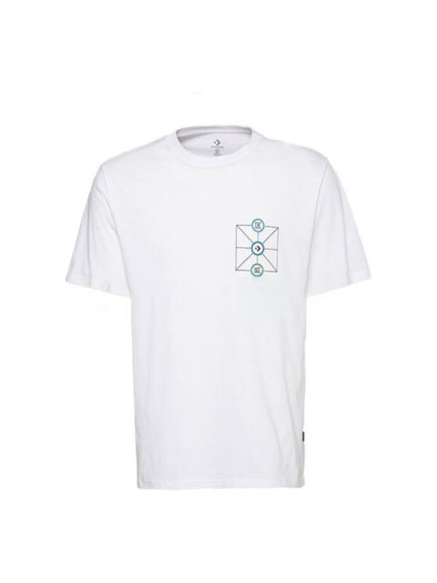 Converse Men's Converse Creative Sports Round Neck Short Sleeve White 10018141-A01
