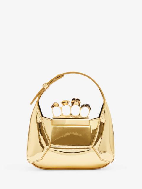 Alexander McQueen Women's The Jewelled Hobo Mini Bag in Gold
