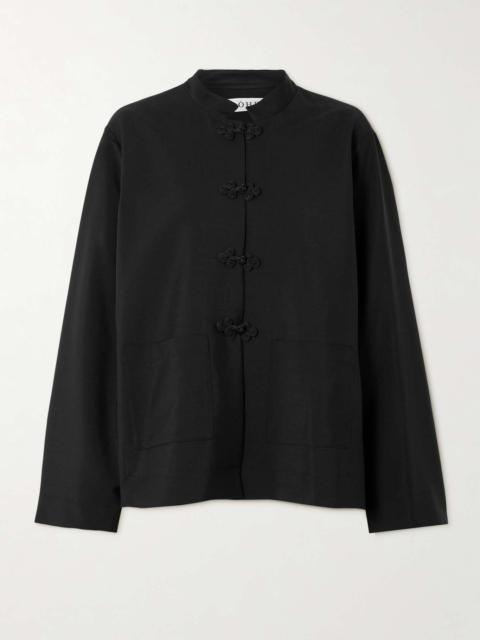 RÓHE Wool and mohair-blend jacket Black