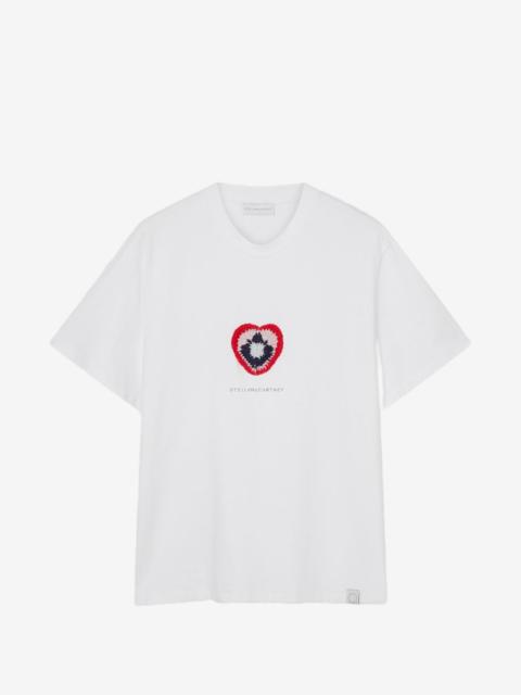 Stella McCartney crochet-heart T-shirt