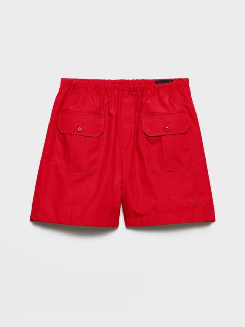 Prada Cotton poplin Bermudas