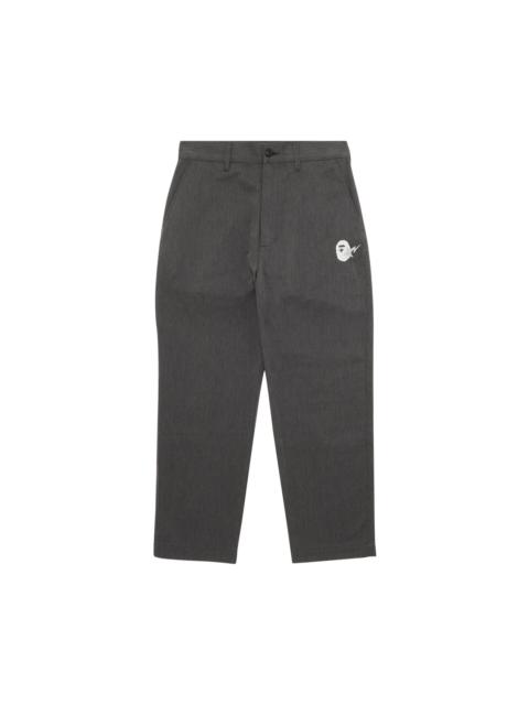 GOAT Exclusive BAPE Chino Melange Pants Charcoal