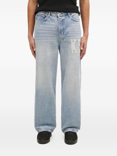 Ksubi distressed-logo jeans