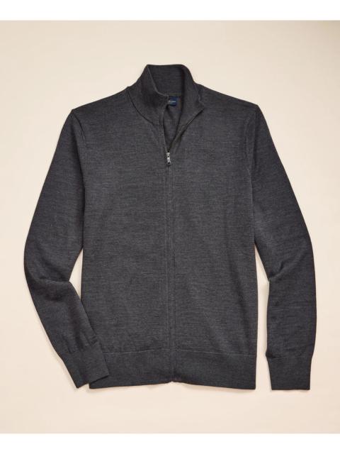 Brooks Brothers Ultimate Merino Wool Full Zip Sweater