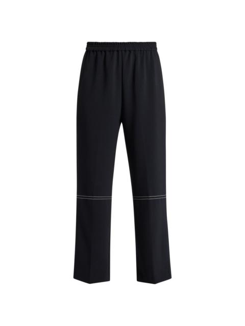 Vitesse contrast-stitch straight-leg trousers