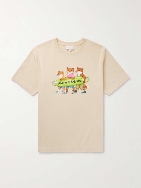 Surfing Foxes Logo-Print Cotton-Jersey T-Shirt