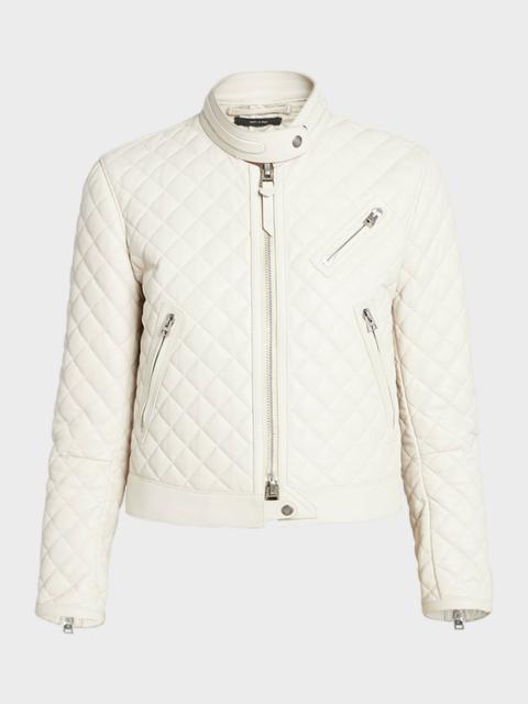 TOM FORD Quilted Leather Racer Jacket