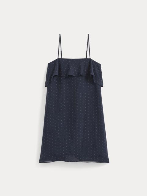 EVERLANE SCARF-TIE MINI DRESS IN SILK GEORGETTE