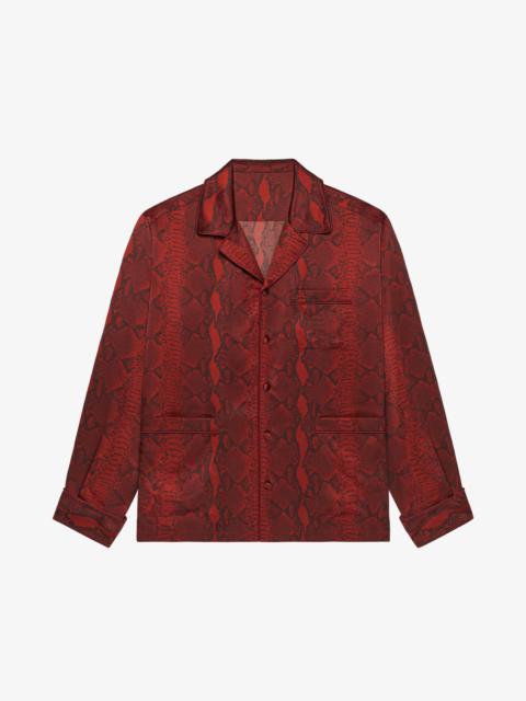 Givenchy PYJAMAS SHIRT IN PYTHON PRINT SILK