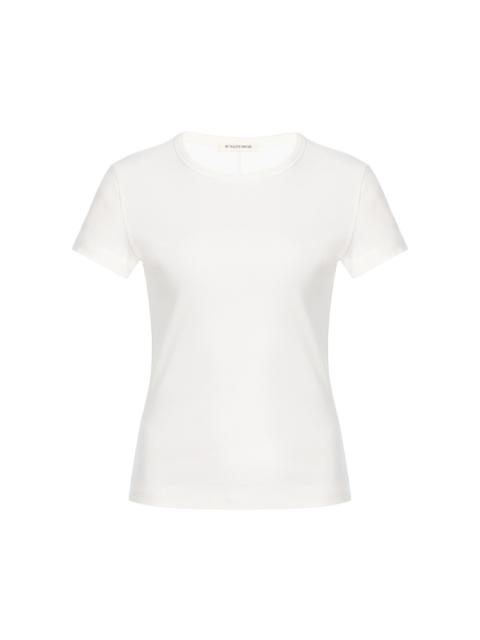 BY MALENE BIRGER Alicia Short-Sleeved Cotton Top white
