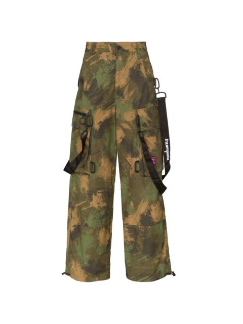 Off-White camouflage loose cargo trousers