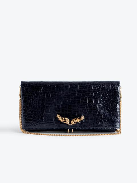 Rock Embossed Clutch