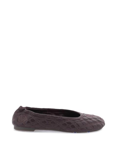 Burberry QUILTED LEATHER SADLER BALLET FLATS