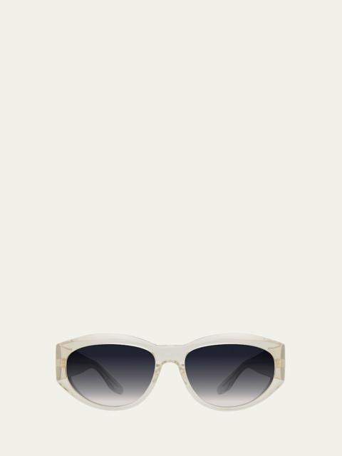 BARTON PERREIRA Robinson 56mm Acetate Oval Sunglasses