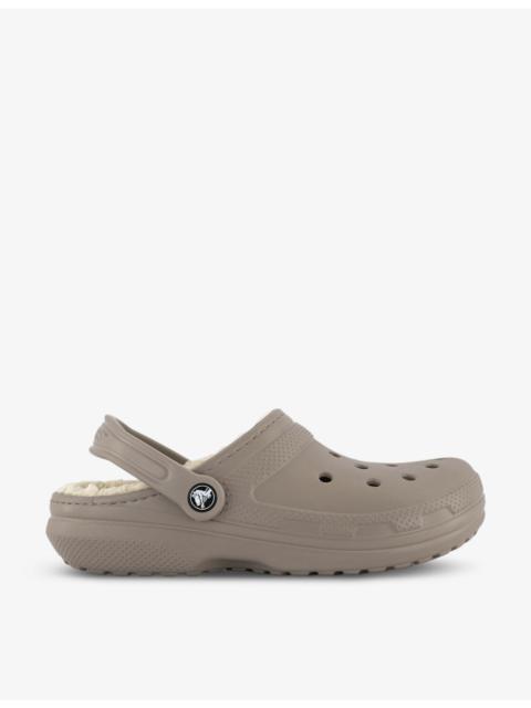 crocs Classic shearling-lined rubber clogs