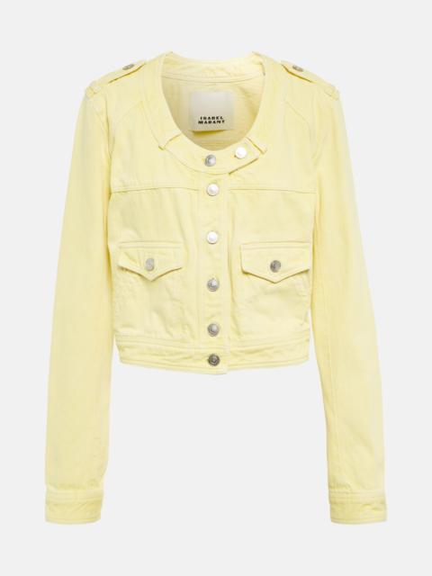 Isabel Marant Valene cropped denim jacket