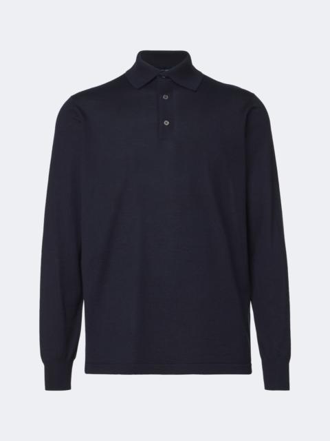 THOM SWEENEY Cashmere and silk polo sweater