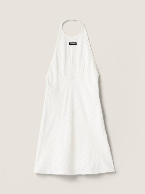 Miu Miu Cady eyelet lace mini-dress