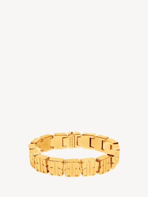BALENCIAGA Women's Nano Mini Link Bracelet in Shiny Gold
