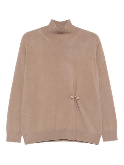 FABIANA FILIPPI high-neck button-detail sweater