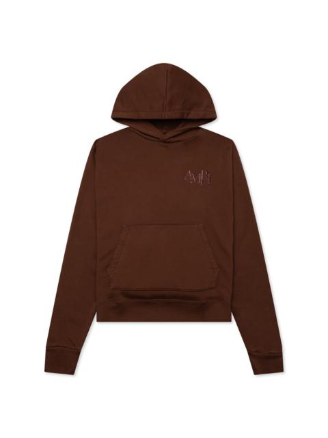 AMIRI STAGGERED HOODIE - POTTING SOIL
