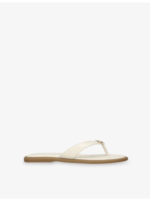 dolce vita Jaina 102 Leather Flat Sandals