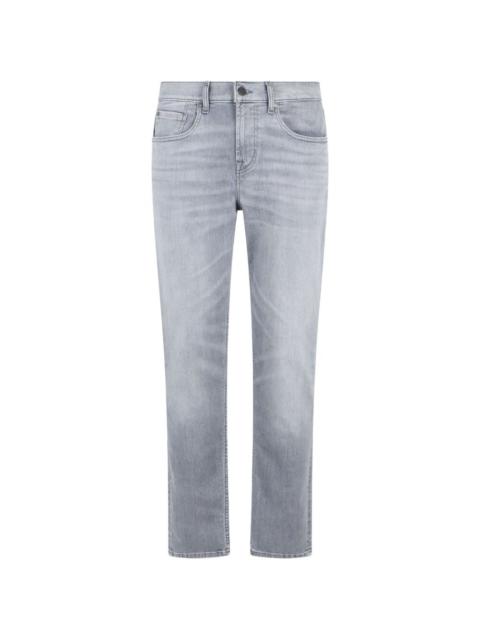 7 For All Mankind faded slim-fit jeans
