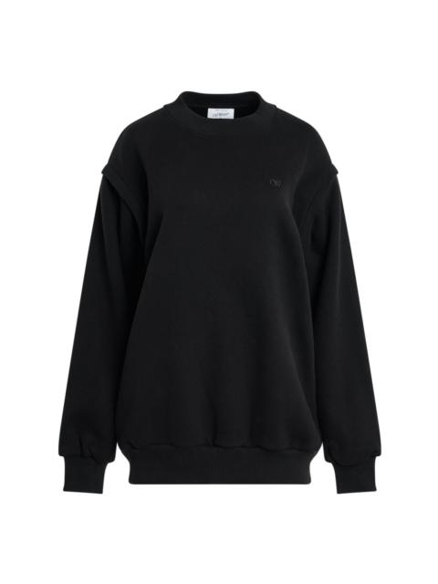 logo-embroidered sweatshirt