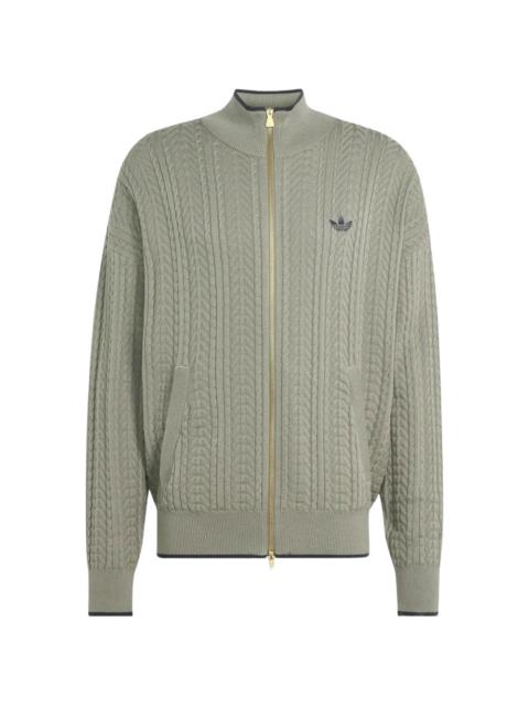 adidas Firebird cable-knit track top