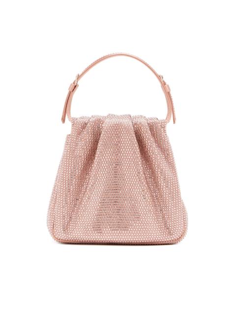 Amina Muaddi Vittoria crystal-embellishment ruffled mini bag