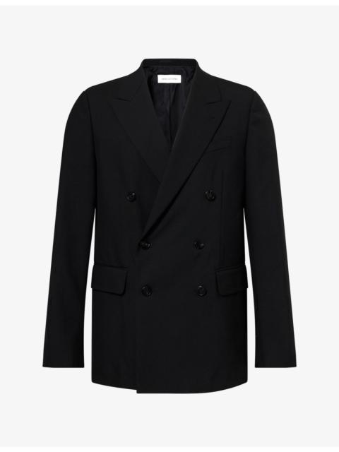 Dries Van Noten Barry Double-Breasted Wool Blazer