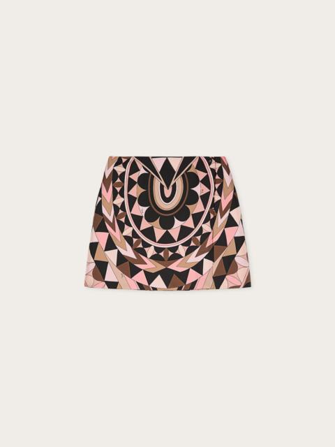PUCCI MANUBA PRINT SILK SKIRT