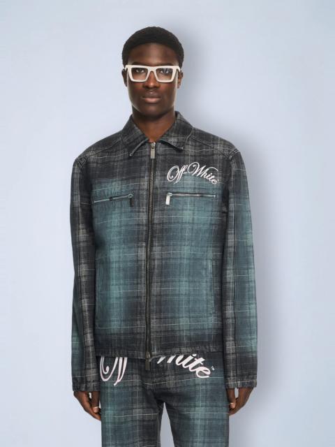 Off-White Check Jacq Slim Relax Jeans