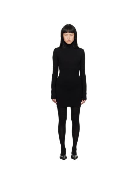 AMI Paris Black Turtleneck Minidress