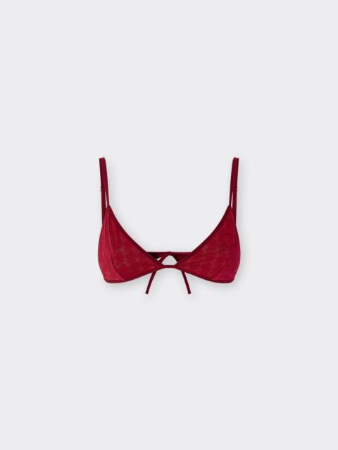Ferrari Triangle bikini top with Prancing Horse motif