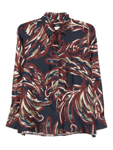 Max Mara buttoned abstract-pattern shirt