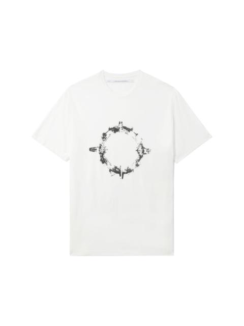 Julius abstract-print crew-neck T-shirt