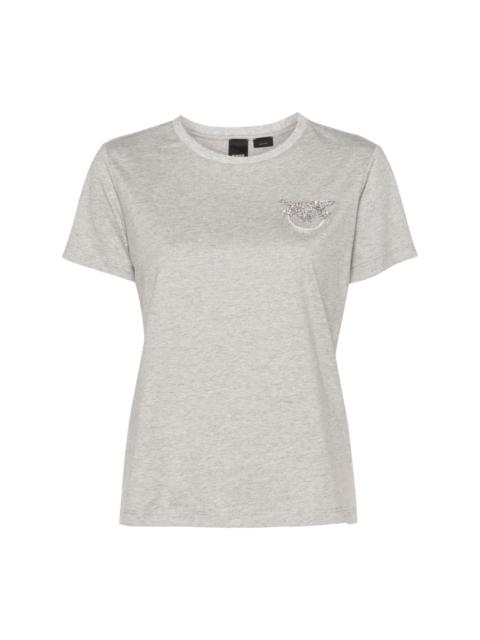 PINKO Love Birds-appliqué T-shirt