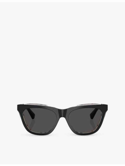 Burberry BE4435 Cat-Eye Acetate Sunglasses