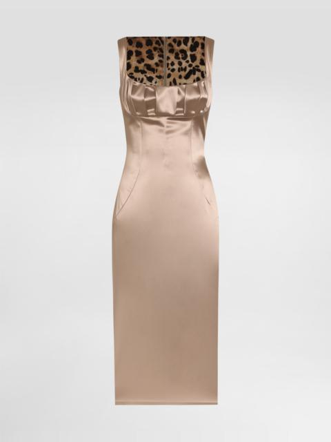 Dolce & Gabbana Stretch satin midi dress