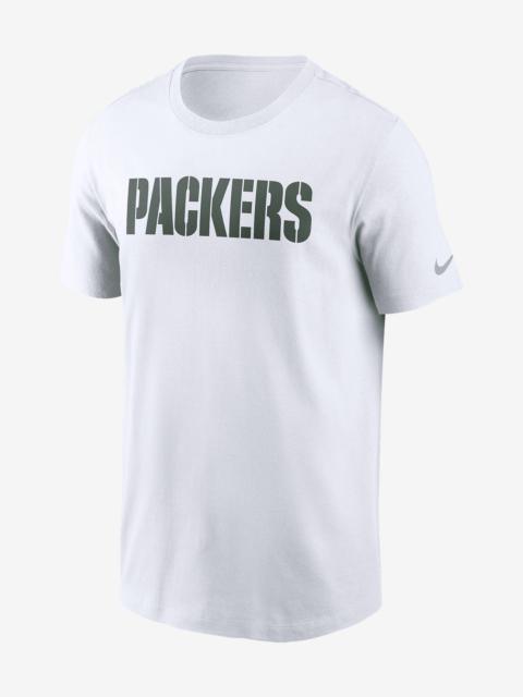 Green Bay Packers Primetime Wordmark Essential Nike Men's NFL T-Shirt