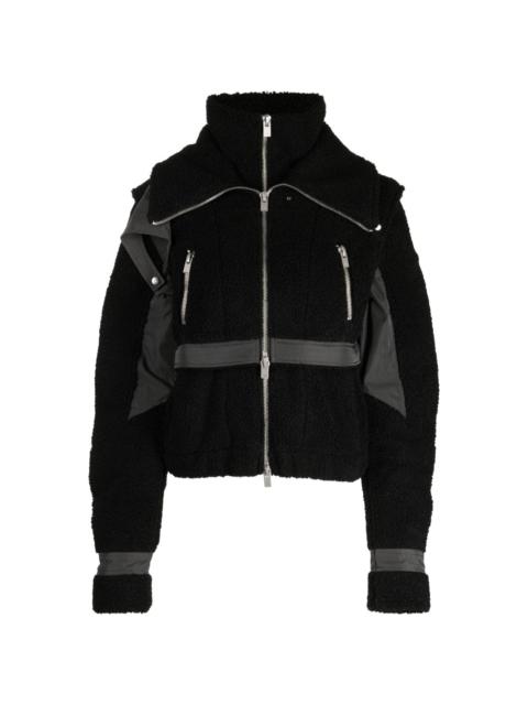 HELIOT EMIL™ panelled-design faux-shearling jacket