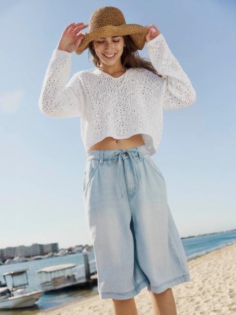 Splendid Beckham Crochet Sweater